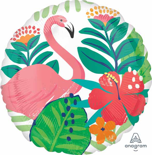 Tropical Jungle 18-Inch Round Foil Balloon