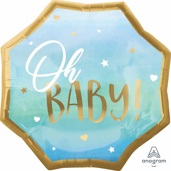 Blue Baby Boy 22-Inch Jumbo Foil Balloon