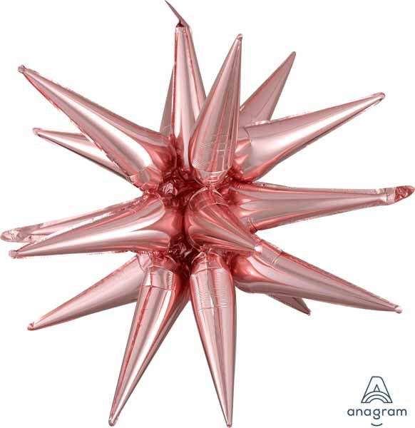 Rose Gold Magic Star Foil Balloon, 35 Inch