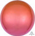 Red & Orange Ombre Orbz Foil Balloon, 16 Inch