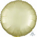 18-Inch Pastel Yellow Satin Luxe Round Foil Balloon