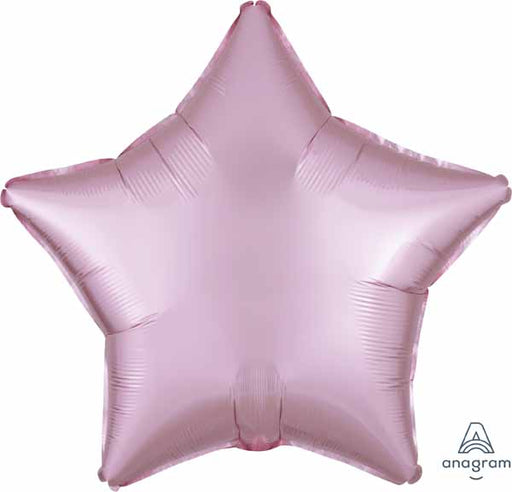 19-Inch Pastel Pink Satin Star Foil Balloon