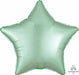 19" Mint Green Satin Luxe Star Foil Balloon