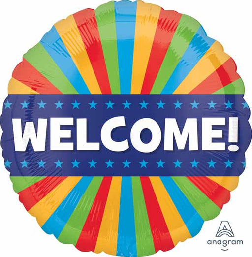 Welcome Blitz 18-Inch Round Foil Balloon