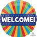 Welcome Blitz 18-Inch Round Foil Balloon