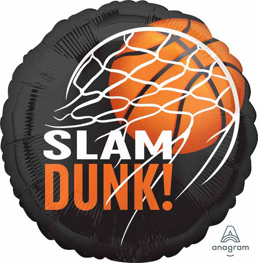 Nothin' But Net 18-Inch Round Basketball Foil Balloon