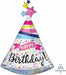 Happy Birthday Sparkle Banner Holographic Foil Balloon, 36 Inch