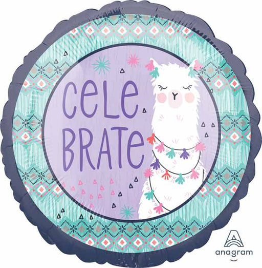 Llama Fun 18-Inch Round Foil Balloon