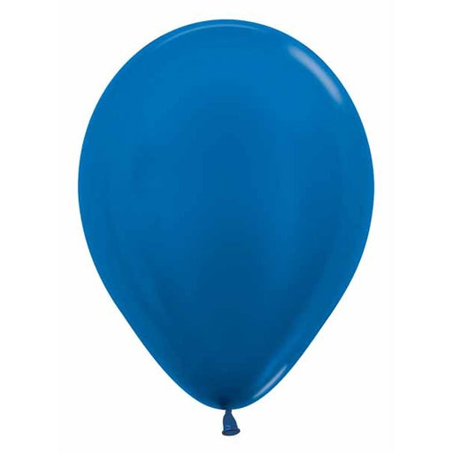 Sempertex 11-Inch Metallic Blue Latex Balloons, 50 Count