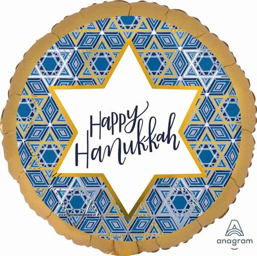 Hanukkah Festival 18 Inch Round Foil Balloon