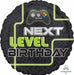 Level Up Game Birthday 18-Inch Round Foil Balloon