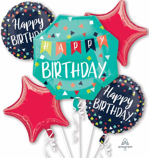 Reason to Celebrate Birthday Foil Balloon Bouquet
