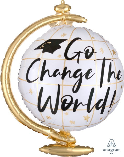 Go Change the World 23-Inch Graduation Foil Balloon