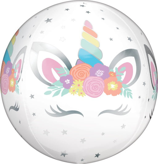 Unicorn Party Orbz Foil Balloon