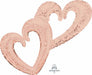 Rose Gold Hearts 53 Inch Foil Balloon