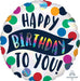 HBD TIME TO PARTY 18" RND HOLO S55 PKG