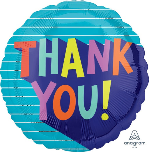 Thank You Fun Type 18-Inch Round Foil Balloon