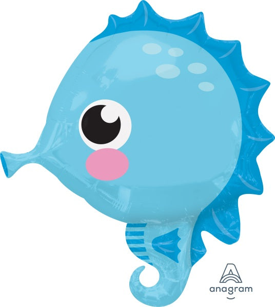 Seahorse 18-Inch Foil Balloon
