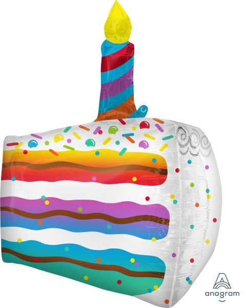 25-Inch Cake Slice Shaped Balloon
