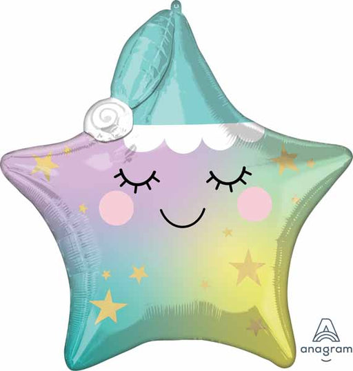 Sleepy Little Star 25-Inch Foil Balloon