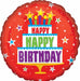 Red Birthday Cake 18-Inch Foil Balloon