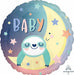 Baby Sloth 18-Inch Round Foil Balloon