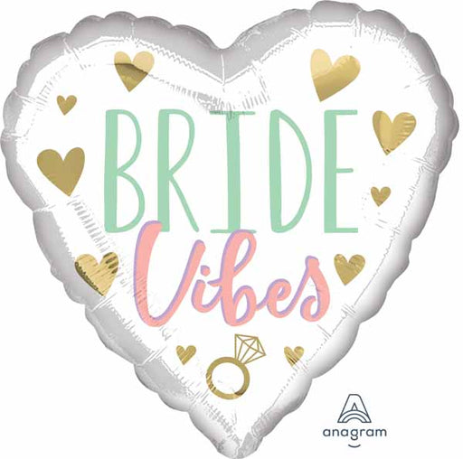 Bride Vibes 18-Inch Heart Foil Balloon