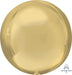 White Gold Orbz Foil Balloon, 16 Inch