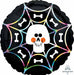 Iridescent Skull Web 18-Inch Round Foil Balloon