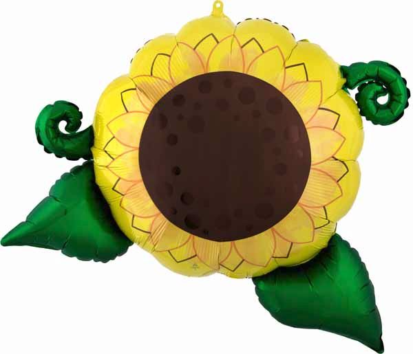 30-Inch Satin Sunflower Foil Balloon