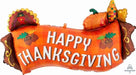 Harvest Banner Thanksgiving Foil Balloon, 36 Inch