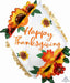 Thanksgiving Ruffle Diamond Foil Balloon, 27 Inch