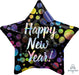 Iridescent New Year 19-Inch Foil Balloon