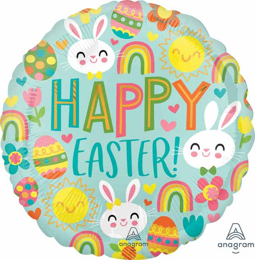 Happy Easter Icons 18" Foil Balloon