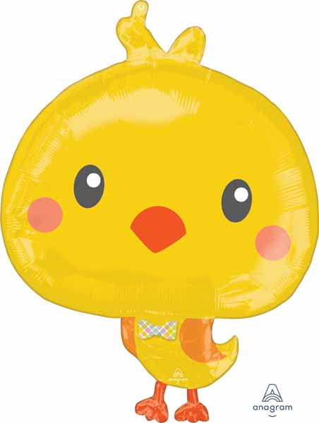 Easter Chicky 28-Inch Chick-Shaped Foil Balloon