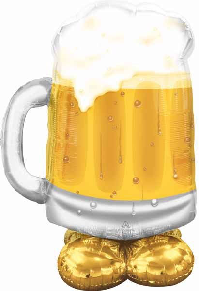 Big Beer Mug AirLoonz Foil Balloon, 49 Inch