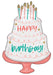 Happy Cake Day 28-Inch Foil Birthday Balloon