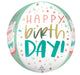 Happy Cake Day 16-Inch Orbz Foil Birthday Balloon