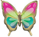 Tropical Butterfly 30-Inch Shaped Foil Balloon