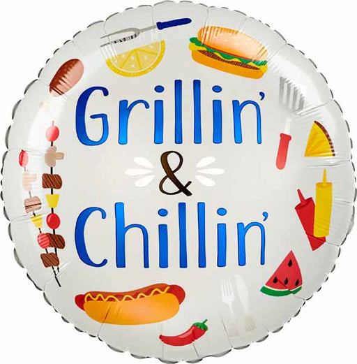 Grillin' & Chillin' 18-Inch Foil Balloon