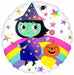 Rainbow Witch 18-Inch Round Halloween Foil Balloon