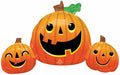 Smiley Pumpkin Trio 35-Inch Halloween Foil Balloon