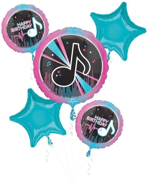 Internet Famous Birthday Foil Balloon Bouquet, 5 Piece