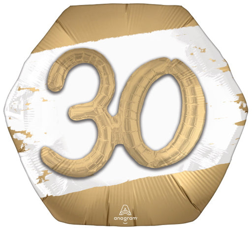 Golden Age 30 Foil Multi-Balloon Birthday Decoration