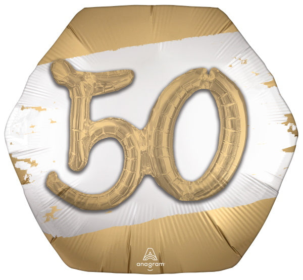 Golden Age 50th Birthday Foil Multi-Balloon