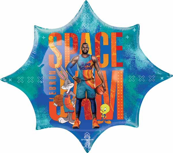 Space Jam 2 Star Foil Balloon, 35 Inch