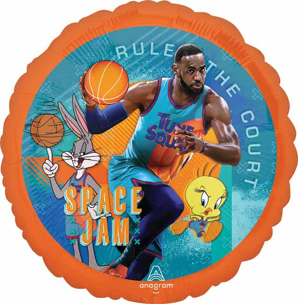 Space Jam 2 Round Foil Balloon, 18 Inch