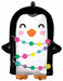 Holiday Penguin 18-Inch Junior Shape Foil Balloon