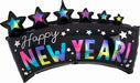 HNY STAR BANNER 34" HOLO SHAPE P40 PKG