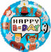 Happy Birthday Party Town 18-Inch Round Foil Balloon
